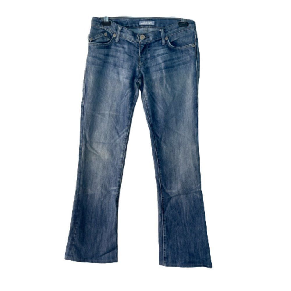 Rock & Republic Flare Jeans Embellished Pockets Size 28